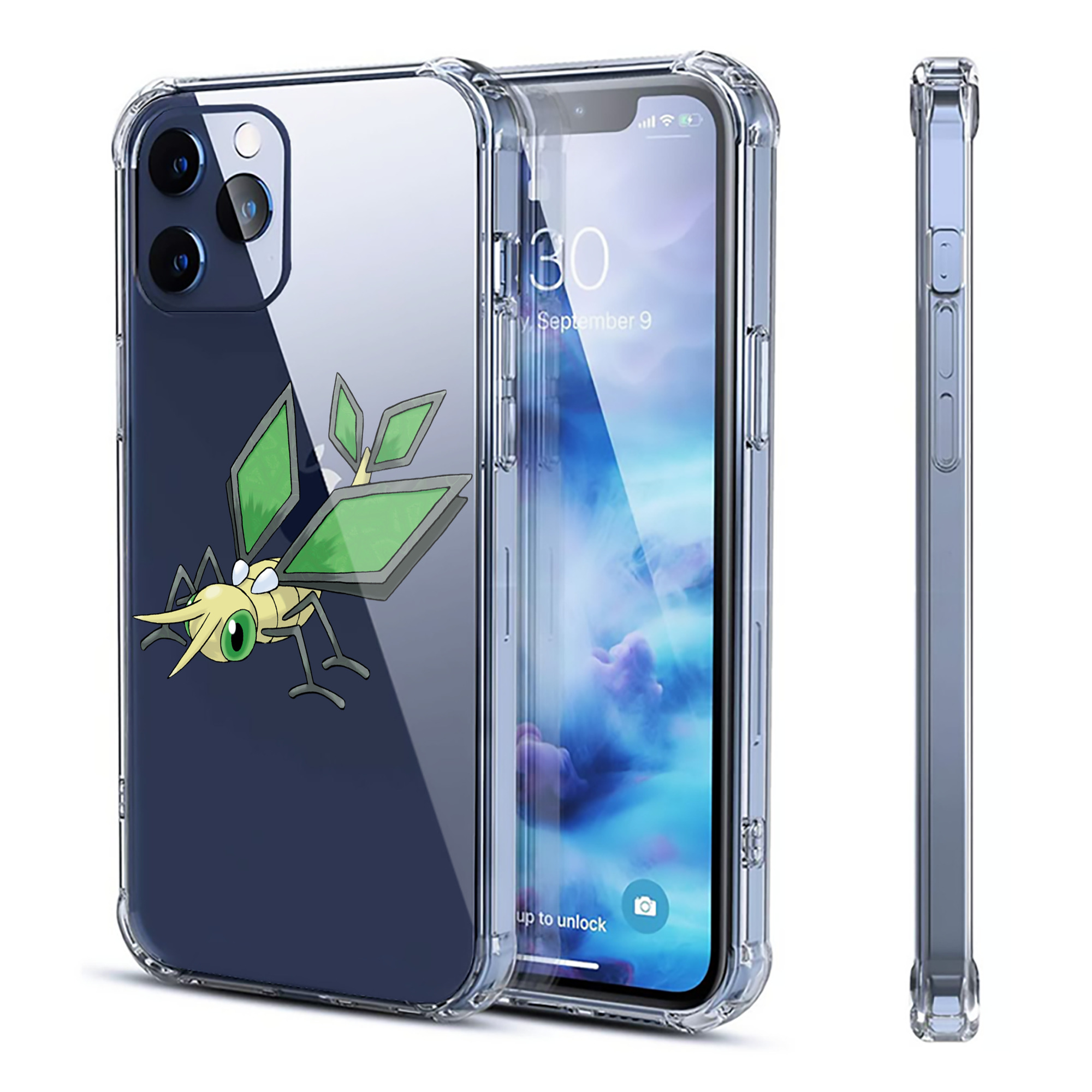 （画像用） ポケットモンスター Pokémon 【iPhone 12シリーズ対応】透明スマホケース（クリアソフトケース）